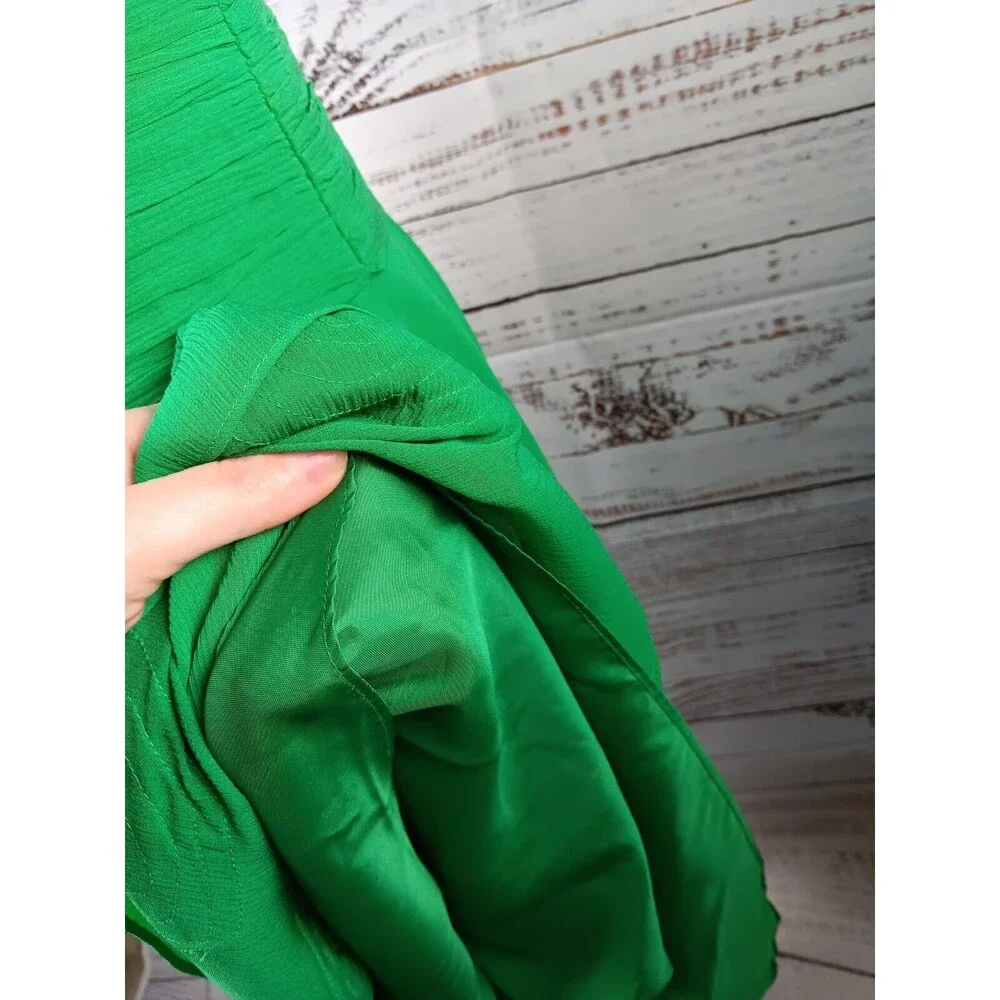 Boden Emerald Green Sleeveless Midi Dress with Rosette Trim - Picture 5 of 10